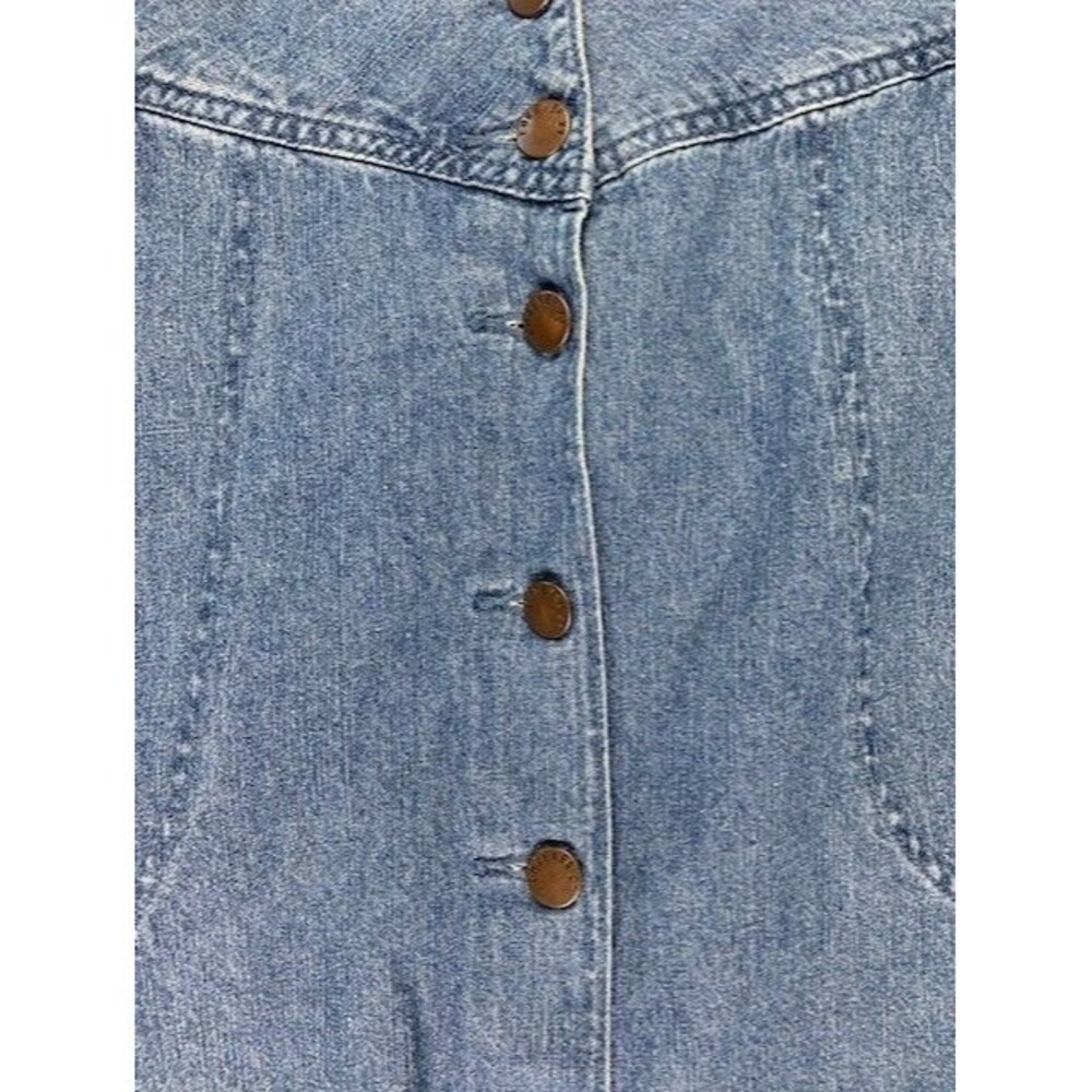 Forever 21 Womens Skirt Size 29 Denim Jean Knee Length Med Wash - Picture 2 of 5